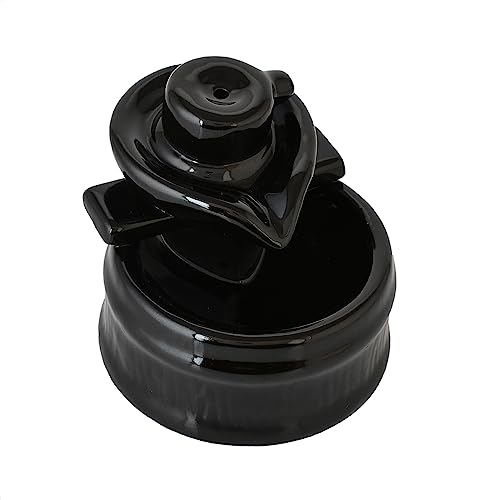 Image of Ceramic Big Size Shivling Shiv Backflow Smoke Fountain Incense Holder for Home Decor Gifts with 30 Fragrances Cones by Craftam