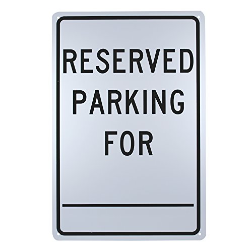 Panneau de signalisation extérieur RESERVED PARKING FOR plaque aluminium 30x45