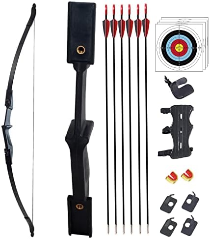 SOPOGER Archery Bow and Arrow Adult – Takedown Recurve Bows Archery Set for Adults Youth Beginner 20lbs 30lbs 40lbs Left and Right Handed Outdoor Target Practice Hunting
