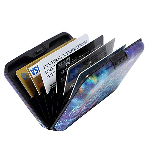 Vichline Aluminum Rfid Blocking Slim Metal Wallet Credit Card Holder For Men Women (Watercolor Dragonfly) #TOP3