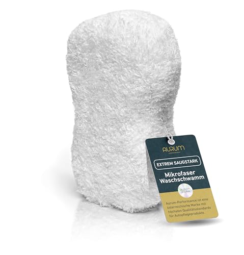 Aurum-Performance Mikrofaser Autoschwamm Weiß WS-001