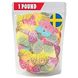 Bubs Swedish Candy Mix – 1 lb Sweet & Sour Gummies | Assorted Skulls, Ovals, Rombs | Fresh & Soft Foam Swedish Candy From Sweden