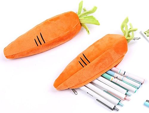 Carrot Pencil Case Soft Plush Katara Decor Fabric Food Vegetable