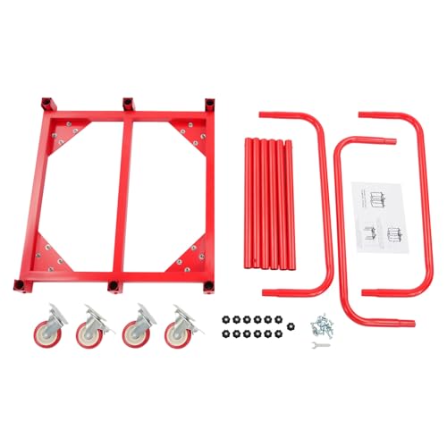 Carro de Panel de Acero 1400 lbs Capacidad, Rojo miniatura 7