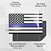 2PC Reflective Thin Blue Line Car Magnets - 5x3 Inches - American Flag Magnet for Truck Law Enforcement Police Cop Lives Matter Patriot Stripe Bumper