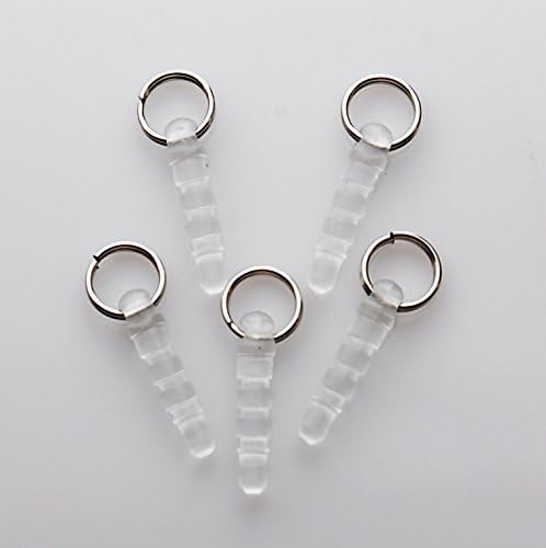 パウダートレーディング イヤホンジャック ブラック 二重丸カン付 5個 スマホ キャップ パーツ ニコイル 二重カン スマホ用 アクセサリーパーツ アクセサリーパーツ 通販 Amazon