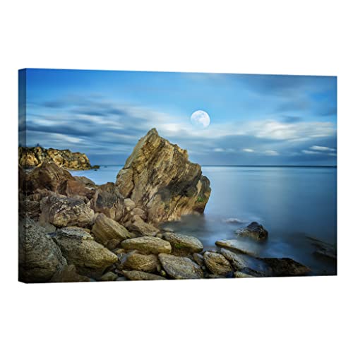 Toile nature lumineuse pour une atmosphère poétique et apaisante 80x120cm