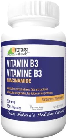 WESTCOAST NATURALS Niacinamide Vitamin B3 180 count