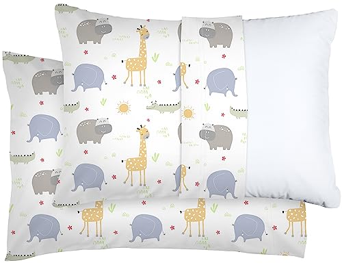 Utopia Bedding Toddler Pillow With Pillowcase (Pack Of 2, Safari), 13 X 18 Soft Cotton Toddler Pillow For Sleeping, Kids Pillow, Toddler Bed Pillow thumb #1