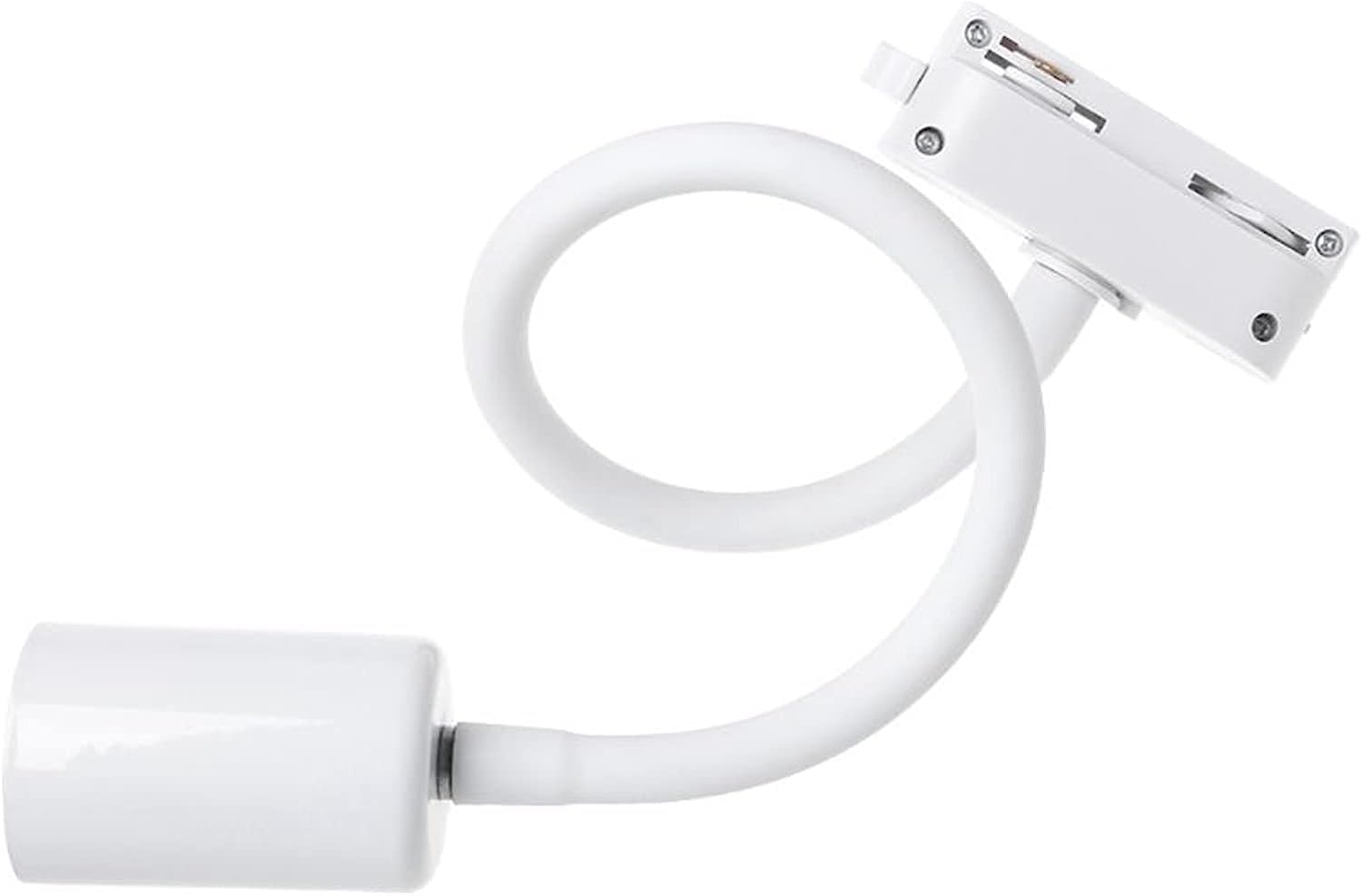 Douille de Remplacement en Plastique pour Lampe, Douille E27 avec Flexible réglable for Plafond et Rail, Noir et Blanc, 20-60 cm(Wit,60cm)