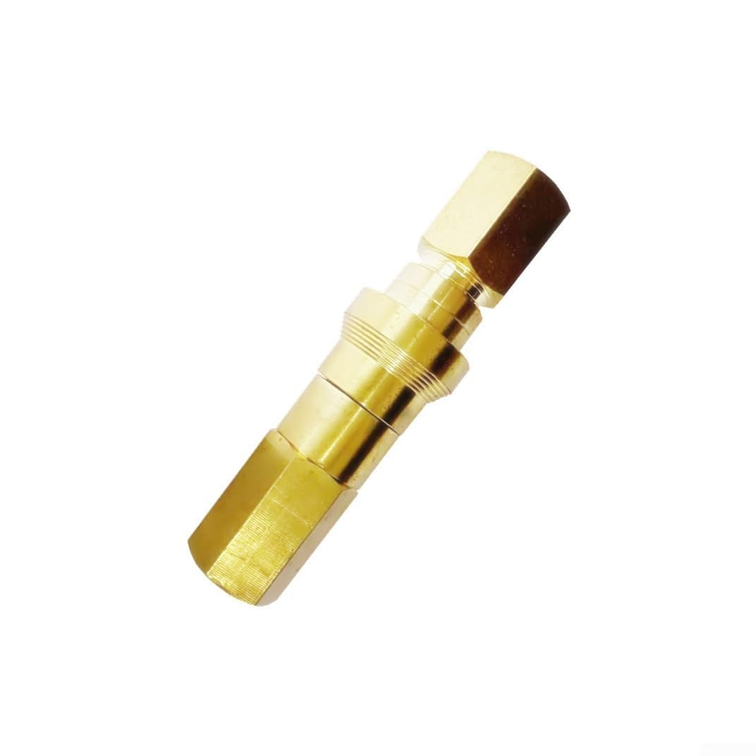 Alanmoship - Acoplamiento hidráulico de latón de conexión rápida NPT1/4, conector macho o hembra, compatible con aspiradora para sistemas neumáticos y talleres (B)
