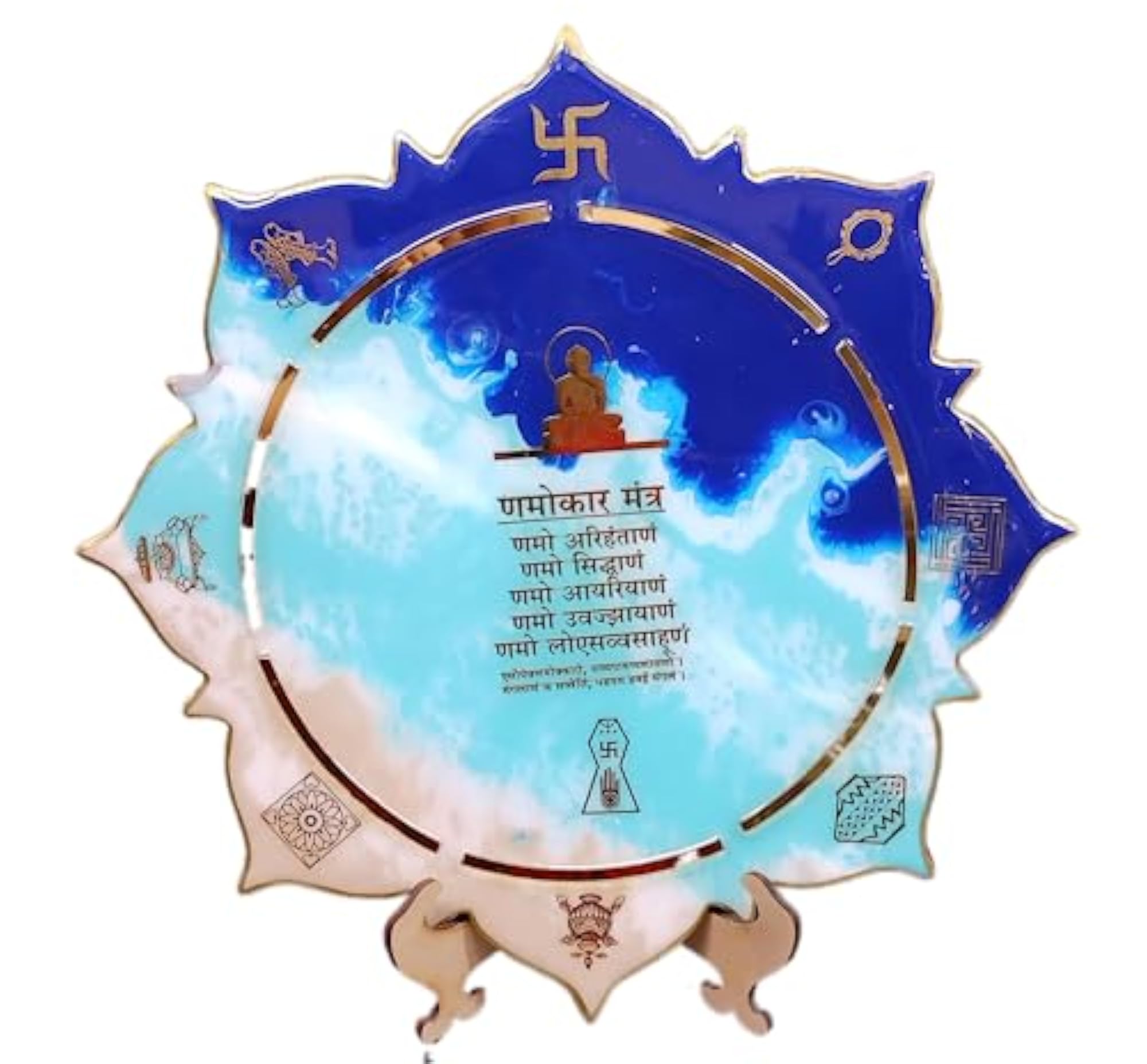 Jainism Resin Ocean Theme Wall Art