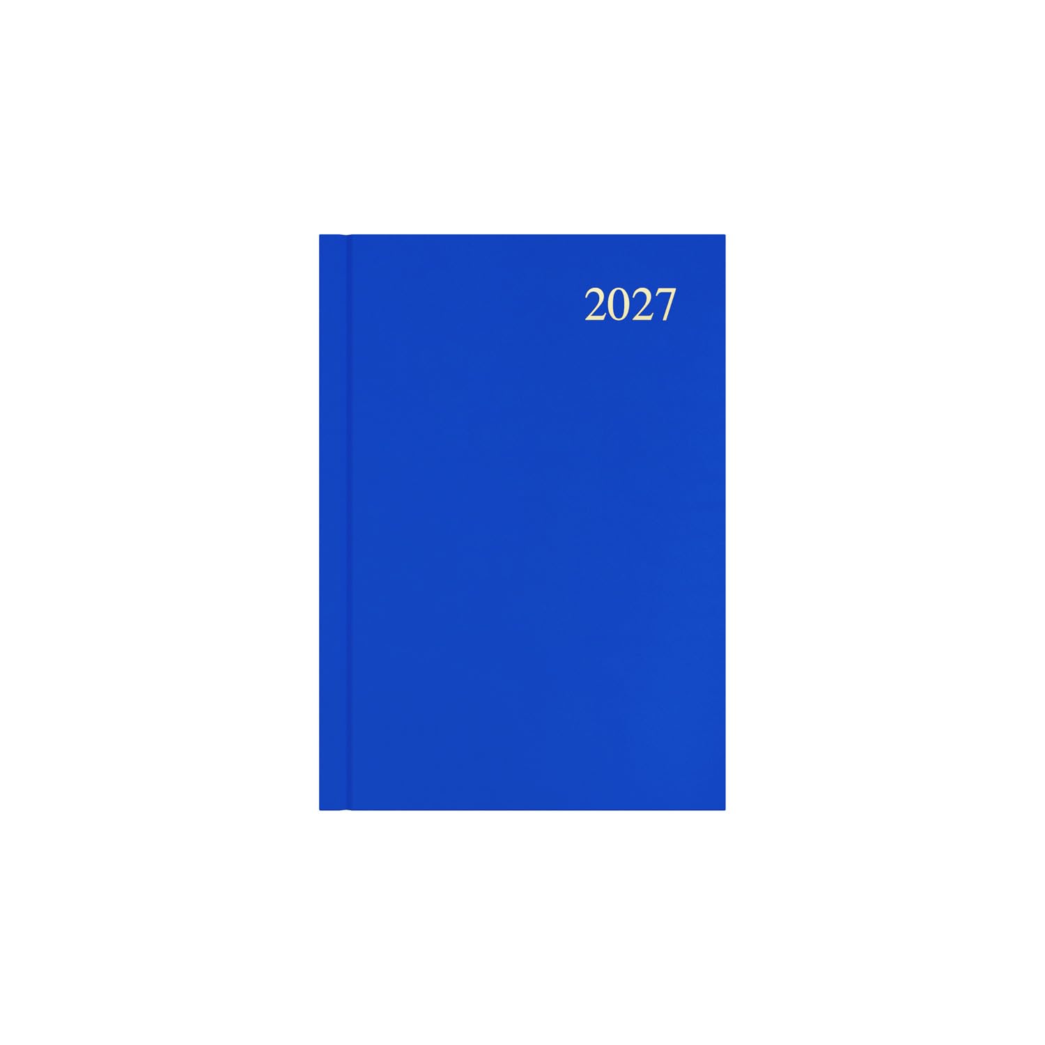 Agenda anual 2027, agenda semanal de 12 meses, tamaño A5, tapa dura en azul, gama esencial Collins Debden (ESSA53.60-27)