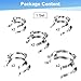 M METERXITY 10-Pack Lab Joint Clip, for 5 Size Glass Standard Ground Glass Joint Stainless Steel Lab Glassware Clamps for Laboratories/Home DIY/Industrial Repairs Conical Interface Clip