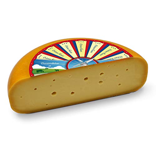 OSTSEE-KAAS Bauernkäse, Gouda Käse alt, 6,5 kg halber Käselaib, natürlich & frisch, aus Milch von deutschen Weidekühen Cover