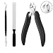 Ingrown Toenail Tools Kit, MoimTech Stainless Steel Pedicure Toenail Clipper/Nipper Set for Thick Nail Ingrown Toenails Nail File Nail Lifter And Clipper 3 PCS with Portable Package
