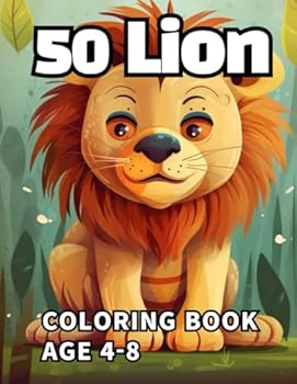 Paperback 50 Lion Coloring Book