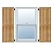 Ekena Millwork RBF06S11X027RWR TimberCraft Two 5 3/8" Boards Framed Board-n-Batten, Rustic Wood Shutters (Per Pair), 10 3/4"W x 27"H, Rough Sawn Western Red Cedar