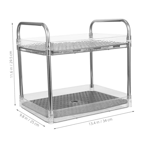 Égouttoir à vaisselle double niveau Hemobllo pour plan de travail de cuisine - 3