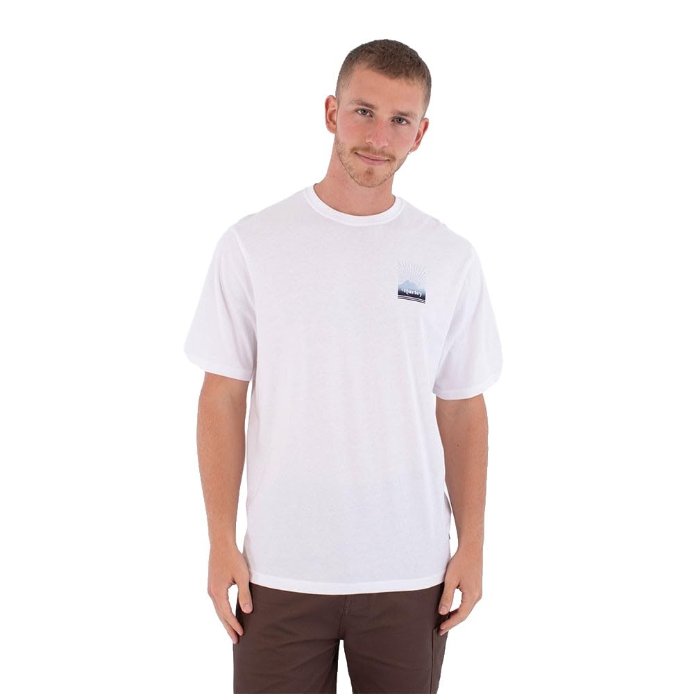 Hurley T-Shirt Short Sleeve Men - Printing Press Surfwar T-Shirt Uomo