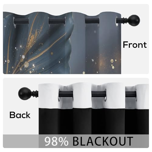 Rideaux occultants plantes lot de 2 thermiques isolants anti froid 140x175 cm