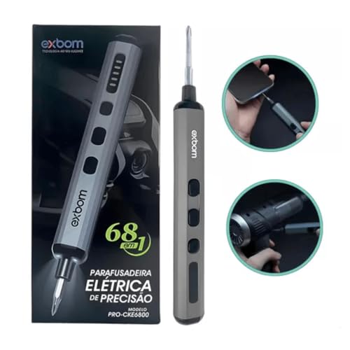 Mini Parafusadeira Elétrica Recarregável, Caneta Compacta de Precisão, Kit de Ferramentas Chave de E