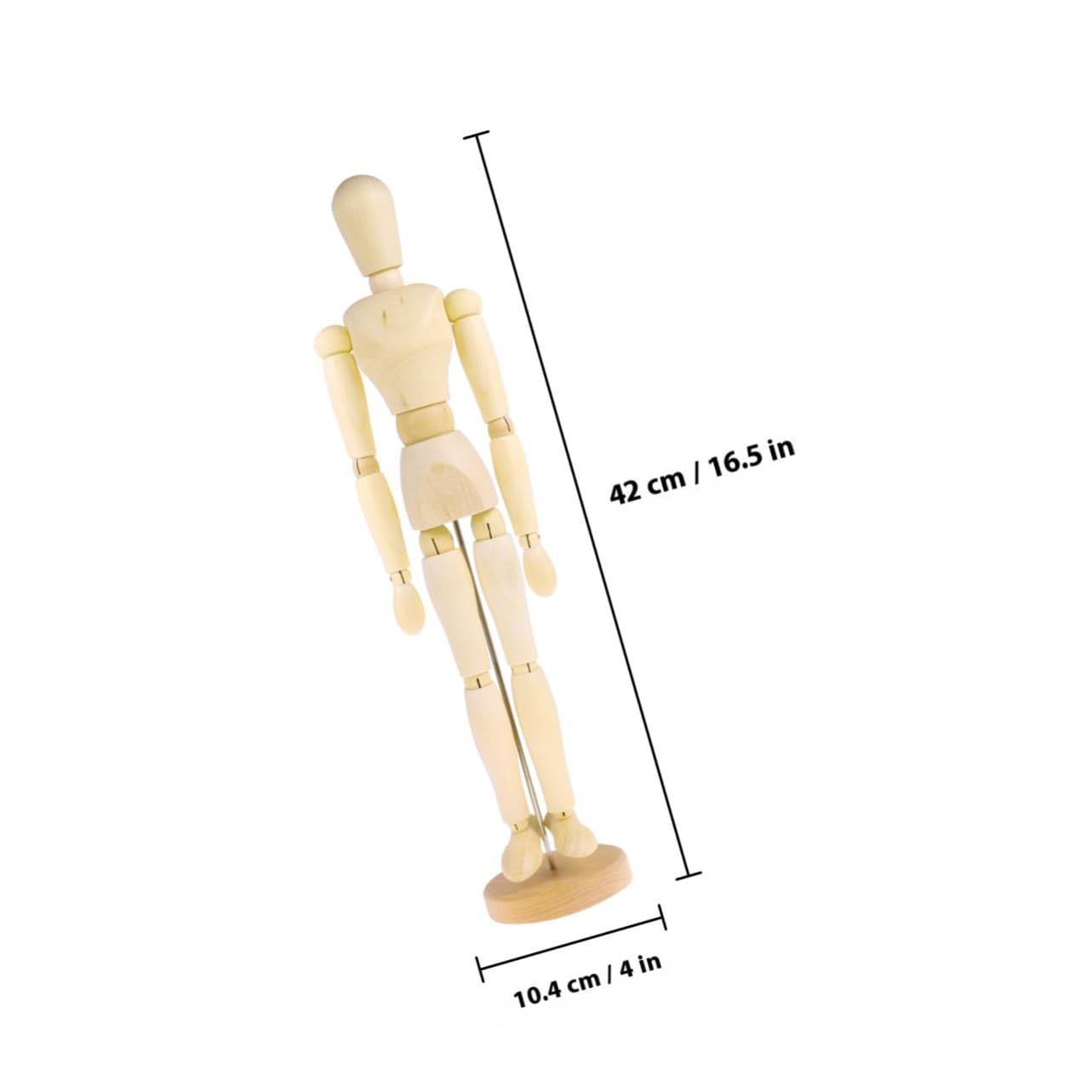 Holzpuppenornament mit Beweglichen Gelenken für Zeichner als Modell