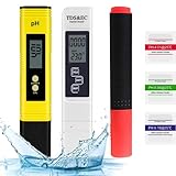 💧Aplicación amplia: Pruebas de agua del grifo, agua filtrada, agua destilada, agua embotellada, agua de pozo y agua refrigerada. Ampliamente para todas las pruebas de calidad del agua, aplicaciones de purificación de agua, acuicultura, hidropónico, piscina y spa, plata coloidal, tratamiento del agua y más.La pluma de detección de minerales puede verificar si hay minerales en el agua.