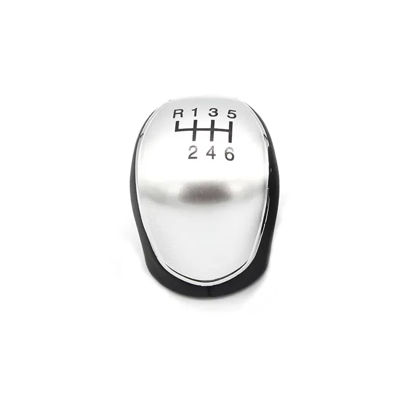 Xkoehxj 6 Speed Silver Knob Car Gear Shift Knob For For Mondeo 4 Mk4 Iv 2007-2014 Car Hand Speed Ball Gear Shift Knob Gaiter Boot Cover Collar Gearbox Boot Cover(6 Speed Silver Knob)