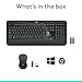 Logitech MK540 Advanced Wireless Keyboard and Mouse Combo for Windows, 2.4 GHz Unifying USB-Receiver, Multimedia Hotkeys, 3-Year Battery Life, for PC, Laptop