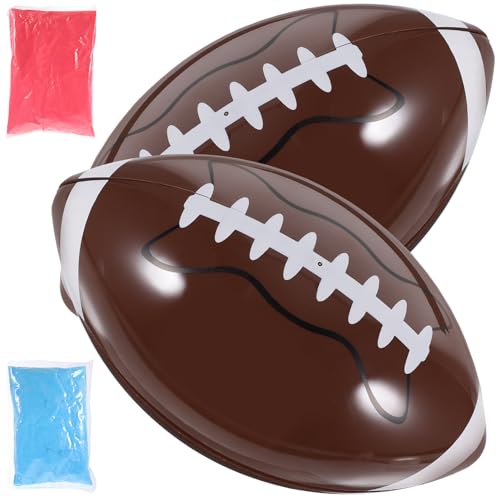 Ballon de rugby poudre bleue révélation garçon accessoire DIY