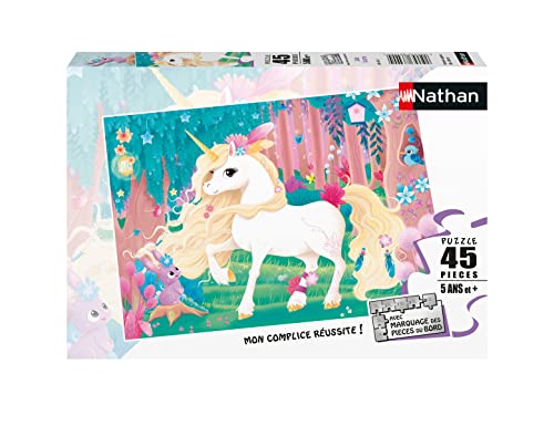 Nathan - Puzzle dla dzieci - Puzzle 45 p - Ładny jednorożec - Od 5 lat - 86456