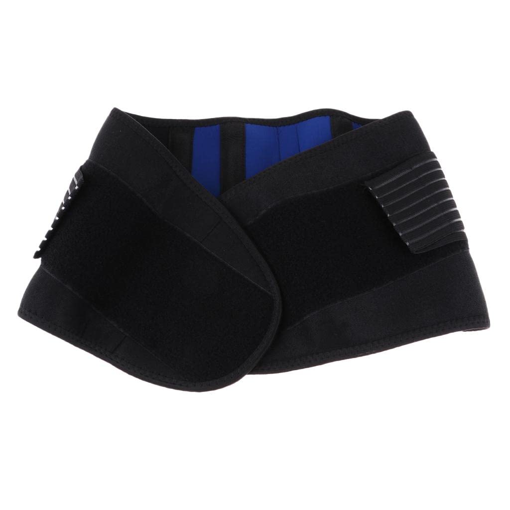 ATORSE Sports Neoprene Back Support Brace Waist Protective Belt-Black&Blue L-image-39