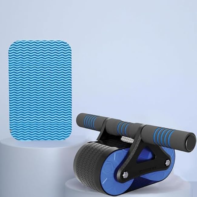 Automatic Rebound Ab Roller Wheel for Home Gym ¨C Sturdy Core Fitness Equipment with Knee Pad ¨C Perfect Abdominal Exercise For Men & Women, Effective Abs Workouts & Strength Training
