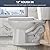 FinerFurnis Two-Piece Toilet Elongated with Power Flush 1.28 GPF, Soft-Close Seat, ADA Comfort Height, Universal 12" Rough-In, Sleek White for Modern Bathrooms