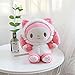 Mélodie Cosplay Chat ma mélodie Jouets en Peluche Animaux en Peluche Jouets en Peluche Kawaii poupée Douce pour Enfants/Filles Cadeaux de noël 22*15 cm Rose