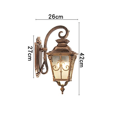 Lanterne murale de jardin E27 étanche au style vintage élégant - 3