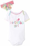 Mud Pie Birthday Girl Crawler Set 9-12 mths