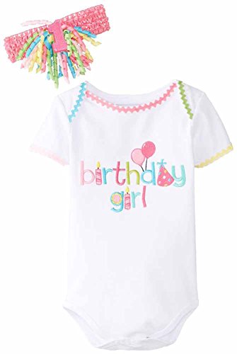 Mud Pie Birthday Girl Crawler Set 9-12 mths