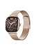ICE-WATCH – Ice smart 2.0 Rose-Gold Milanese – Quadratische Smartwatch in Roségold für Damen mit Edelstahlarmband – 025233 (1,70 Zoll)