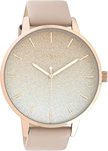 Oozoo Timepieces Damen Uhr - Armbanduhr Damen mit 20mm Lederarmband - Analog Damenuhr in rund C10831 Cover