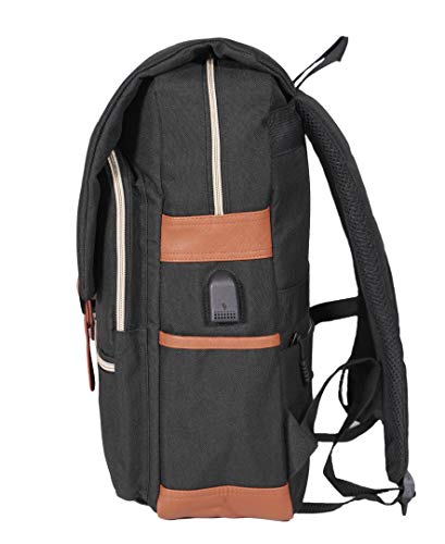 Rockland Heritage Usb Laptop Backpack, Black, Large #TOP1
