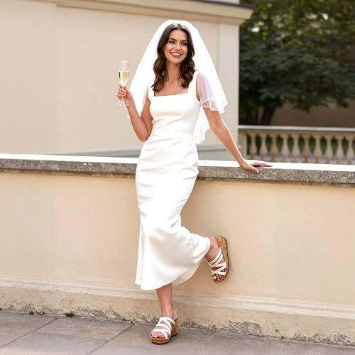 Image of DREAM PAIRS Women Platform Dressy Strappy Wedge Sandals