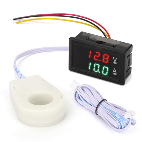 Volt ampèremètre DC 100A avec capteur effet Hall pour mesure sans contact