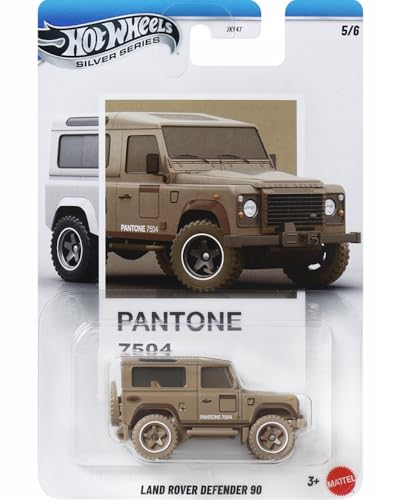 Image of Hot Wheels Silver Series Pantone 574 1:64 Scale 'Land Rover Defender 90 for 3 Years & Above 5 /6 (Brown)