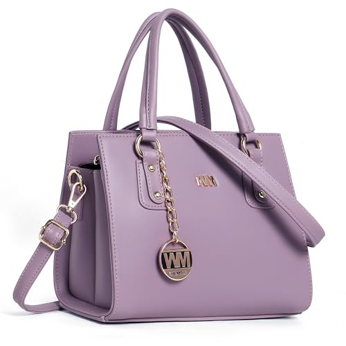 WOMEN MARKS® Texture Plain Hand/Sling Bag for Girls/Women with Detachable and Adjustable Shoulder Strap (PURPLE)
