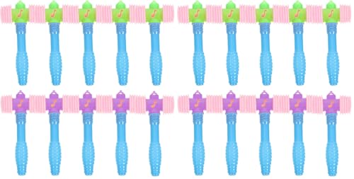 Image of Kisangel 10Pcs Squeaky Hammer Pounding Plastic Mallet Handle Hammer Funny for Preschool Educational Birthday Party Favors Tools Rose (Pack of 2)