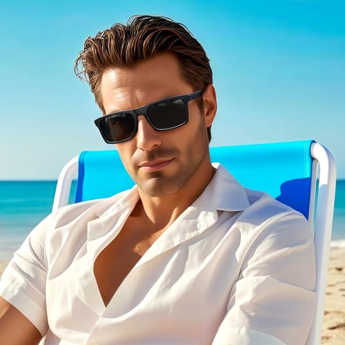 Image of Joopin Polarized Sunglasses Men Women UV400 Protection, Big Chunky Square Sun Glasses, Designer Shades Retro Sunnies Driving