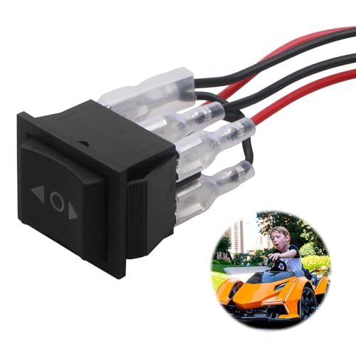 Interruttore A Levetta 12V Per Inversione Polarità Motore - Momentaneo, 6 Pin, 10A, Con Filo - Foto 5