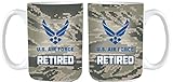 U.S. Air Force Retired Digital Camo 15oz. Coffee Mug
